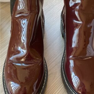 Glossy Burgundy Boots
